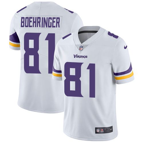 Men Minnesota Vikings 81 Moritz Bohringer Nike White Team Color Limited NFL Jersey